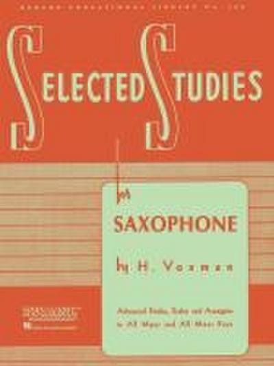 Selected Studies Saxophone Sheet Music Advanced Etudes and E