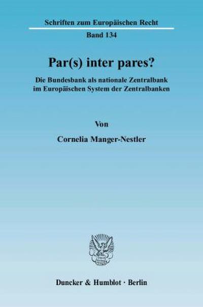Par(s) inter pares?