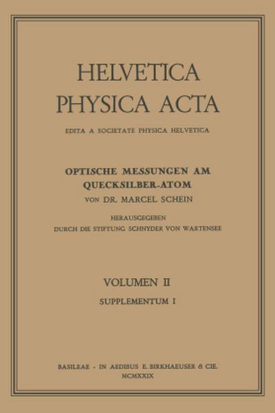 Optische Messungen am Quecksilber-Atom