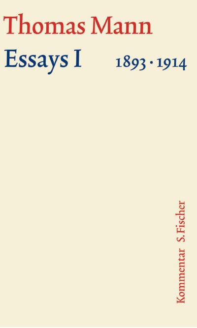 Große kommentierte Frankfurter Ausgabe Essays 1893-1914, Kommentar. Tl.1