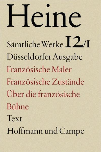 Heine, H: Sämtl. Werke 12/1