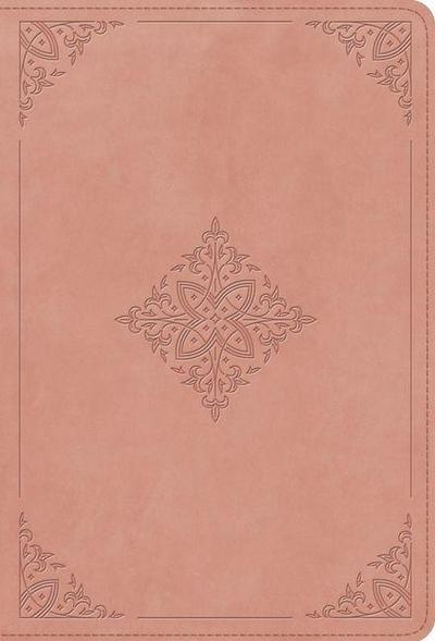 ESV Giant Print Value Thinline Bible (Trutone, Blush Rose, Fleur-De-Lis Design)