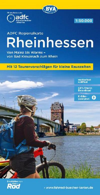 BVA ADFC Regionalkarte Rheinhessen 1:50.000