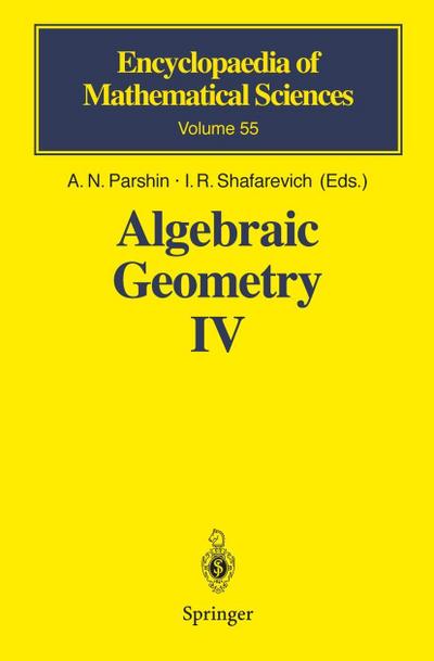 Algebraic Geometry Algebraic Geometry IV. Vol.4