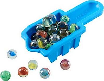 HABA 304862 - Kugelbahn  Marble-Container, Zubehör für alle klassischen HABA-Kugelbahnen, zum Auffangen und Aufbewahren von Murmeln, ab 4 Jahren