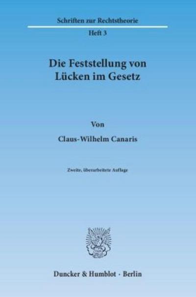 Die Feststellung von Lücken im Gesetz