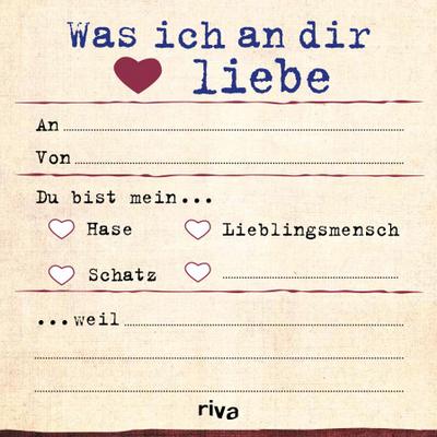 Was ich an dir liebe - Klebezettel