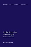 In the Beginning Is Philosophy