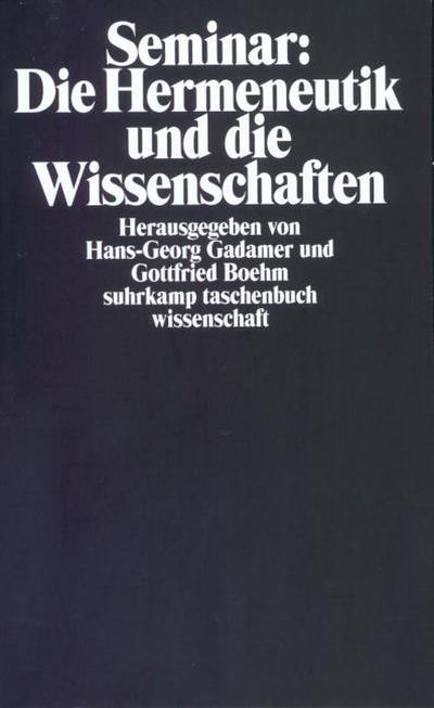 Seminar ’Die Hermeneutik und die Wissenschaften’