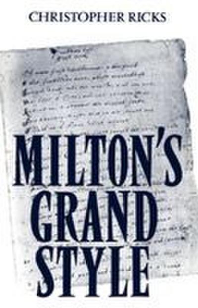 Milton’s Grand Style