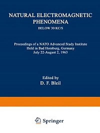 Natural Electromagnetic Phenomena below 30 kc/s