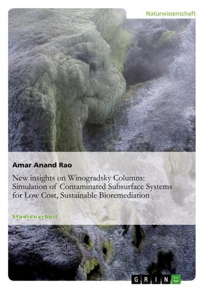 New insights on Winogradsky Columns: Simulation of Contaminated Subsurface Systems for Low Cost, Sustainable Bioremediation