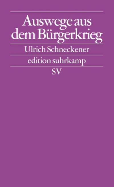 Auswege aus dem Bürgerkrieg