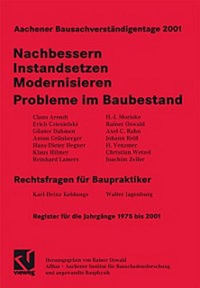 Aachener Bausachverständigentage 2001