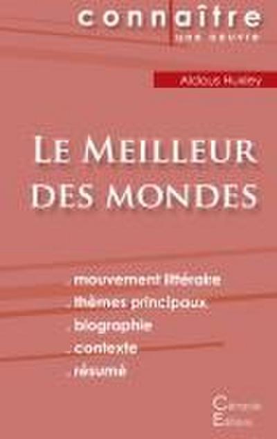 Fiche de lecture Le Meilleur des mondes de Aldous Huxley (Analyse littéraire de référence et résumé complet)