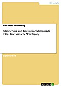 Bilanzierung von Emissionsrechten nach IFRS - Eine kritische Würdigung - Alexander Dillenburg
