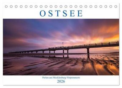 Ostsee - Perlen aus Mecklenburg-Vorpommern (Tischkalender 2026 DIN A5 quer), CALVENDO Monatskalender