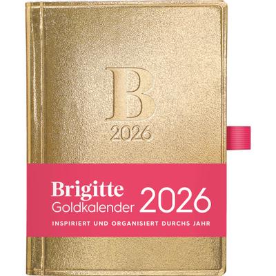 Brigitte Goldkalender 2026 - Buchkalender - Taschenkalender - Lifestyle  - 10x14