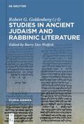Studies in Ancient Judaism and Rabbinic Literature