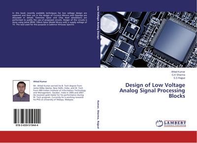 Design of Low Voltage Analog Signal Processing Blocks