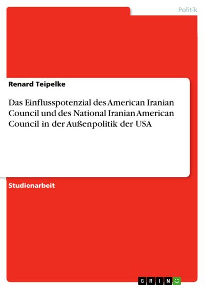 Das Einflusspotenzial des American Iranian Council und des National Iranian American Council in der Außenpolitik der USA