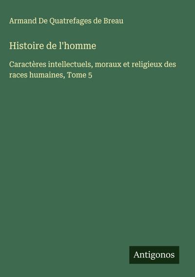 Histoire de l’homme