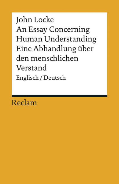 Locke, J: An Essay Concerning Human Understanding / Ein Vers