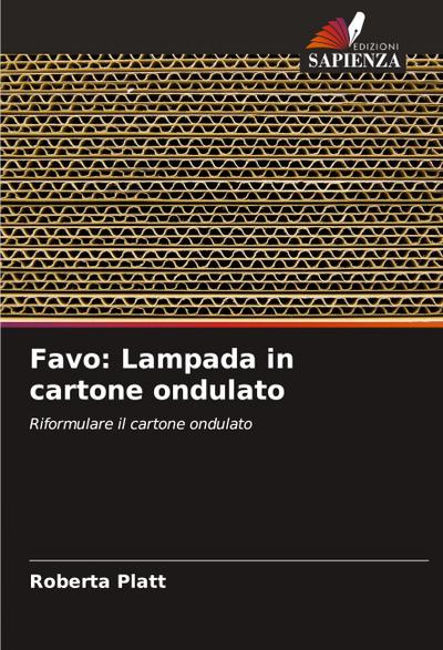 Favo: Lampada in cartone ondulato