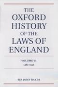 Oxford History of the Laws of England Volume VI