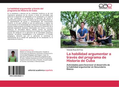 La habilidad argumentar a través del programa de Historia de Cuba