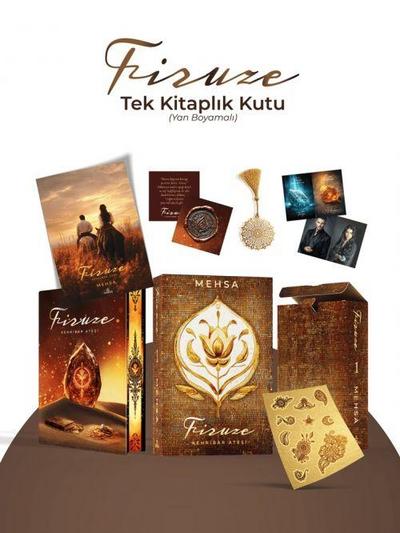 Firuze 1 Kehribar Atesi Ciltli, Kutulu - Yan Boyamali