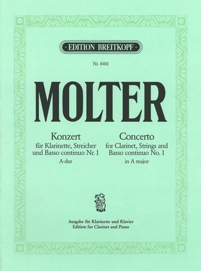 Konzert A-Dur Nr.1für Klarinette, Streicher und Bc