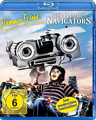 Nummer 5 lebt! / Der Flug des Navigators, 2 Blu-ray