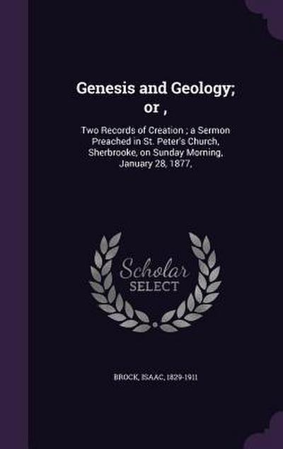 Genesis and Geology; or