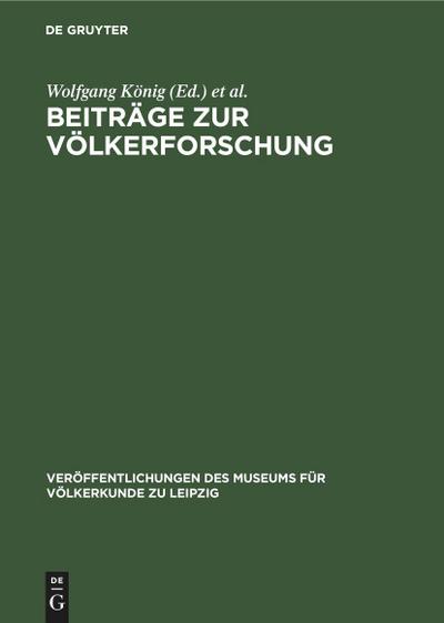 Beiträge zur Völkerforschung