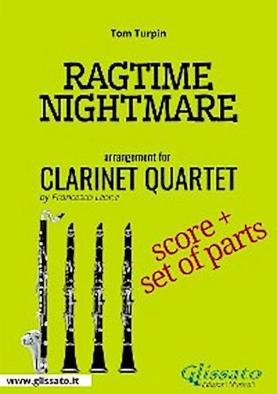 Ragtime Nightmare - Clarinet Quartet score & parts