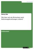 Wie lässt sich der Wortschatz nach Bedeutungsbeziehungen ordnen?