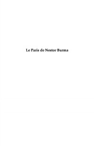Le Paris de Nestor Burma