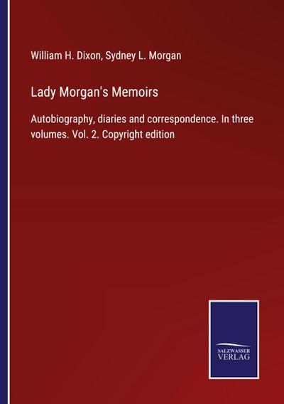 Lady Morgan’s Memoirs