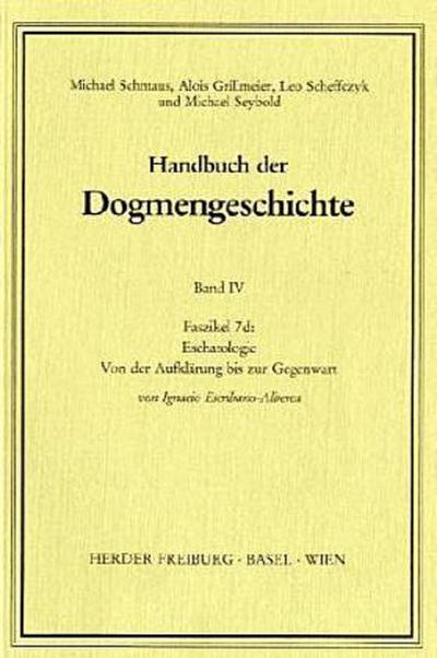 Sakramente. Eschatologie.Faszikel.7d