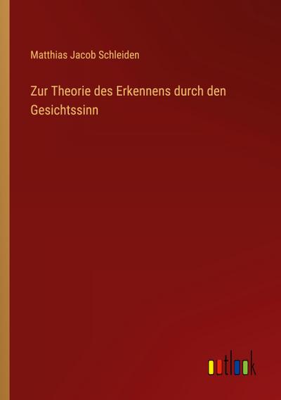 Zur Theorie des Erkennens durch den Gesichtssinn