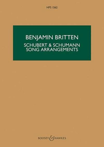Schubert & Schumann Song Arrangements: For Chamber Orchestra