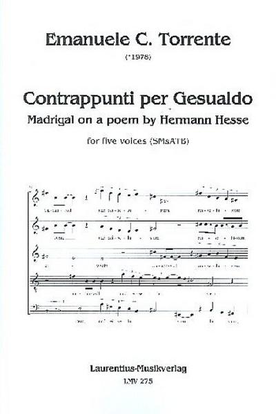 Contrappunti per Gesualdofür 5 Stimmen