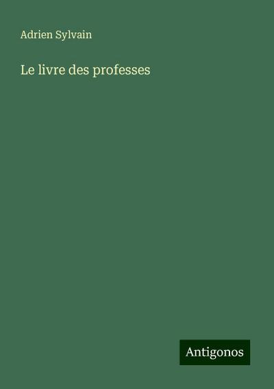 Le livre des professes