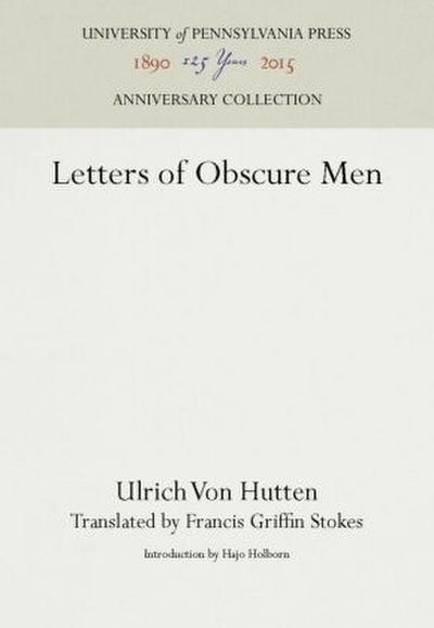 Letters of Obscure Men