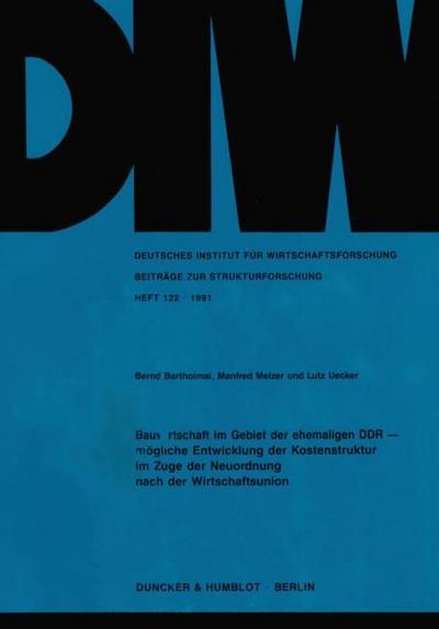 Bauwirtschaft im Gebiet der ehemaligen DDR