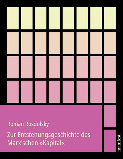Zur Entstehungsgeschichte des Marx’schen ’Kapital’