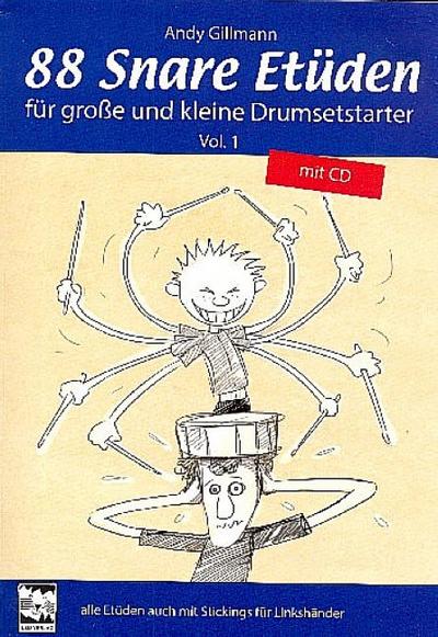 88 Snare Etüden für große und kleine Drumsetstarter, m. 1 Audio-CD