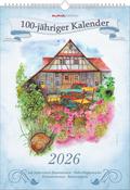 100-jähriger Kalender 2026 - Bildkalender A3 (29,7x42 cm) - mit Feiertagen (DE/AT/CH) und Platz für Notizen - inkl. Bauernregeln - Wandkalender