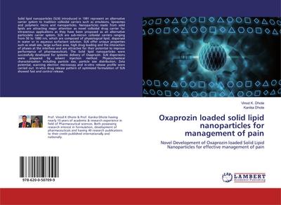 Oxaprozin loaded solid lipid nanoparticles for management of pain